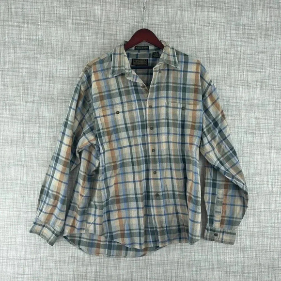 Eddie Bauer Shirt Long Sleeve Button Down Mens XL *Flaw* 0381 - Picture 1 of 8